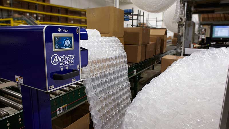 automated air pillow packaging system
